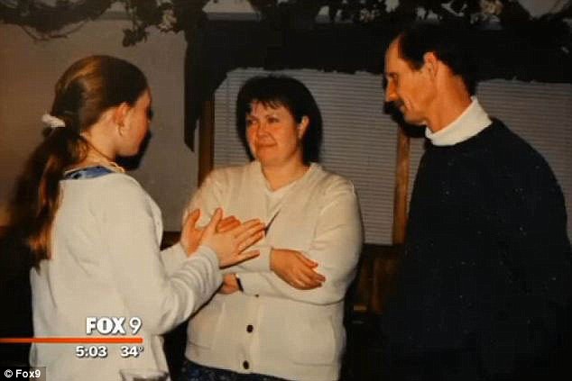 Schweiss said when she told her parents about the abuse, her mother 'did not want to hear it', according to the criminal complaint notes (Shweiss's parents pictured above)