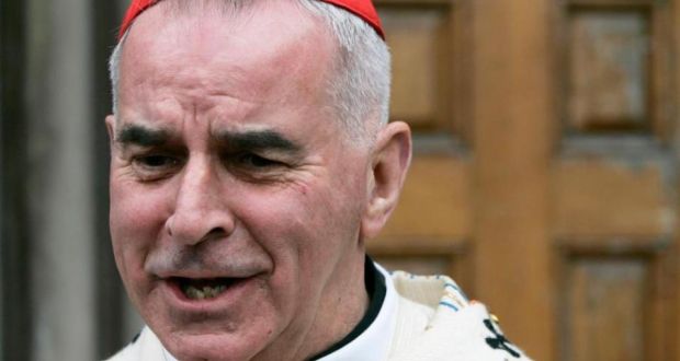 Cardinal Keith O’Brien photographed speaking to the media outside St Mary’s Cathedral in Edinburgh, Scotland in 2007. File photograph: David Moir/Reuters