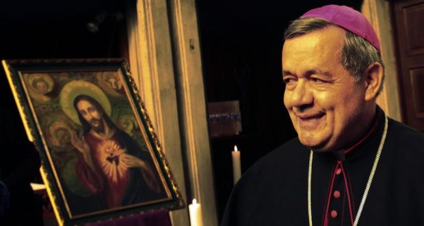 Bishop Juan Barros Madrid: the decision by Pope Francis to designate the office to the bishop has caused protests in Oserno, Chile. Photograph: Felipe Trueba/EPA