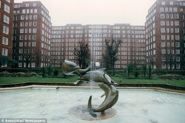 Site 3: Dolphin Square luxury flats complex in Pimlico, London. Police are investigating allegations that a Conservative MP murdered a young boy there