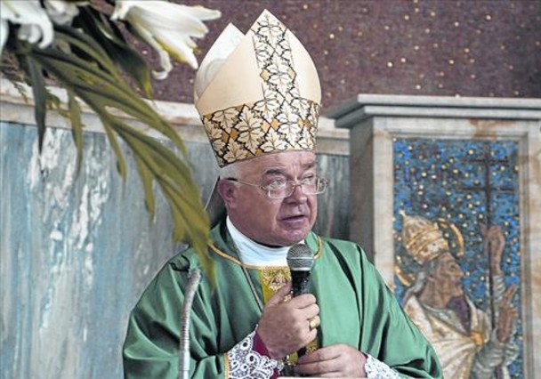 Jozef Wesolowski, exnuncio en la Republica Dominicana, en un acto en el 2009.
