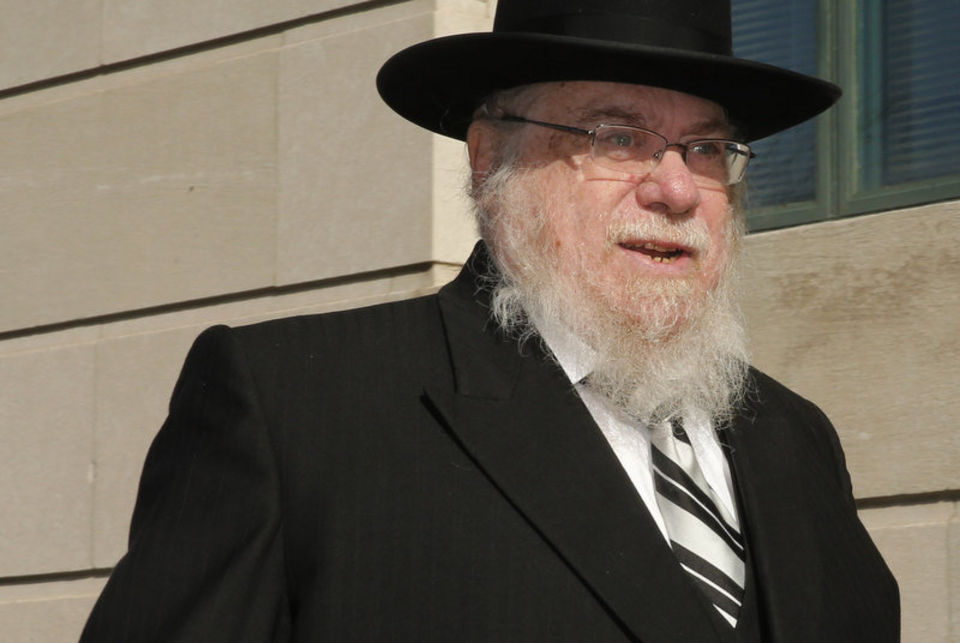 Lakewood Rabbi Mendel Epstein arrives at the Federal Courthouse as closing arguments in the case get underway. Other defendants in the conspiracy and kidnapping trial are, Rabbi Jay Goldstein, Rabbi Binyamin Stimler and David Epstein (Mendel Epstein's son) Trenton, NJ 4/13/15 (Robert Sciarrino | NJ Advance Media for NJ.com)