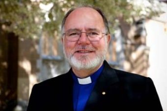 PHOTO: Bishop John Harrower will leave his position in September. (Supplied: www.anglicantas.org.au)