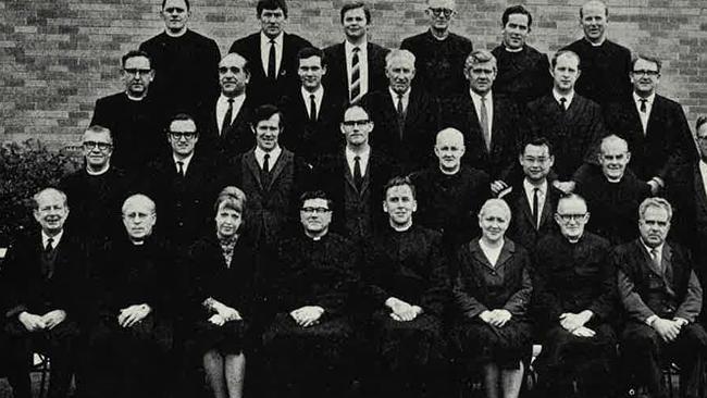 Christian Brother Maurice Howard (second row from bottom, far left) was a teacher at St Kevin’s College who was accused of abusing some of his students.