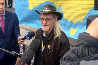 PHOTO: Gordon Hill, now in his 70s, said he was taken to the St Joseph's Home as a three-year-old. (ABC News: Peta Carlyon)