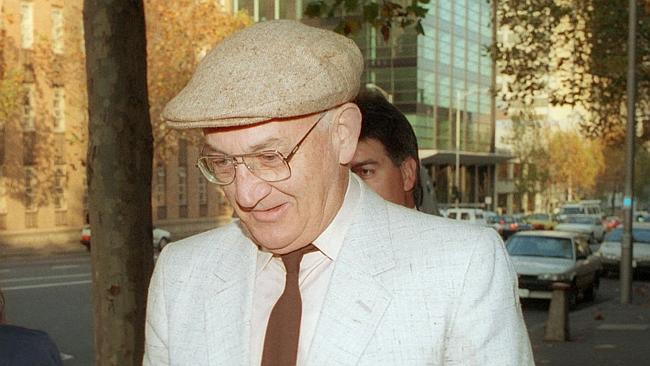 Gerald Ridsdale outside the Melbourne Magistrates Court.