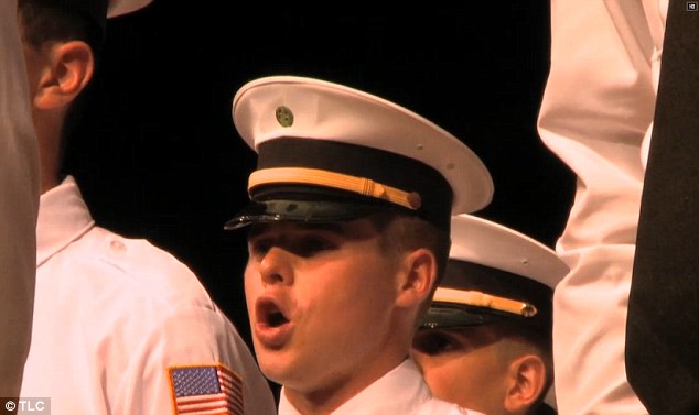 Training day: Josh's brother Joseph (pictured above at his graduation) attended ALERT Academy, also run by Gothard