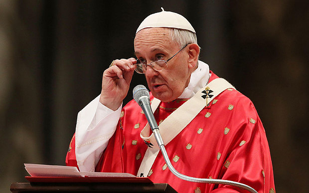 Pope Francis rejected the idea of the bank investing in a Luxembourg special purpose vehicle (Rex Features)