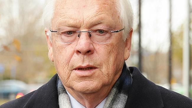 Catholic Priest Adrian McInerney leaves the royal commission. Picture Norm Oorloff