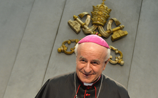 Archbishop Vincenzo Paglia isaccussed of fraud releating to the purchasing of an Italian castle Photo: Getty Images