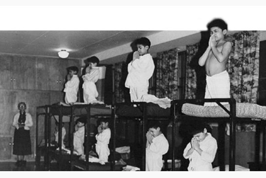 Swampy Cree children prayed several times a day in 1950s.