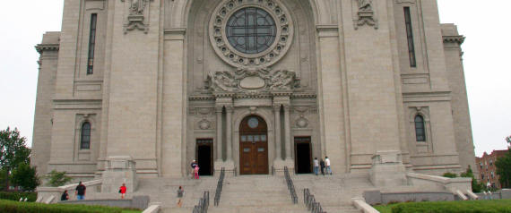 The Cathedral of St. Paul in St. Paul Minnesota. | KAREN BLEIER via Getty Images