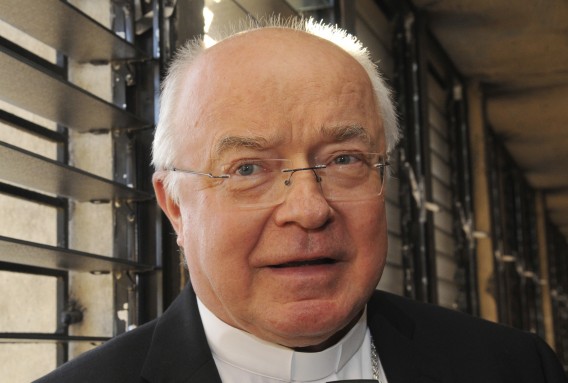Voormalig aartsbisschop Jozef Wesolowski uit Polen op een archieffoto van 15 maart 2013. Foto AP/Manuel Diaz