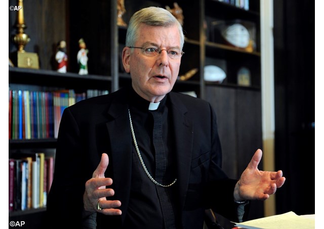 Archbishop John Nienstedt of St. Paul-Minneapolis, whose resignation was announced on Monday - AP
