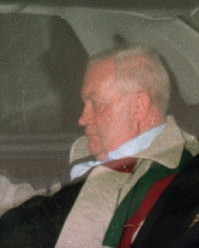 Smyth on his way to Dublin District Court following extradition from Northern Ireland, March 1997