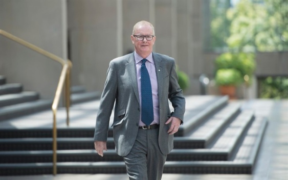 Former Vancouver Olympics CEO John Furlong is pictured at B.C. Supreme Court in Vancouver, B.C., Monday, June 15, 2015. Freelance journalist Laura Robinson alleges Furlong publicly portrayed her as unethical, heartless and cruel. THE CANADIAN PRESS/Jonathan Hayward