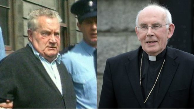 Cardinal Sean Brady (right) said he did not consider the impact on Smyth's victims during an internal church inquiry