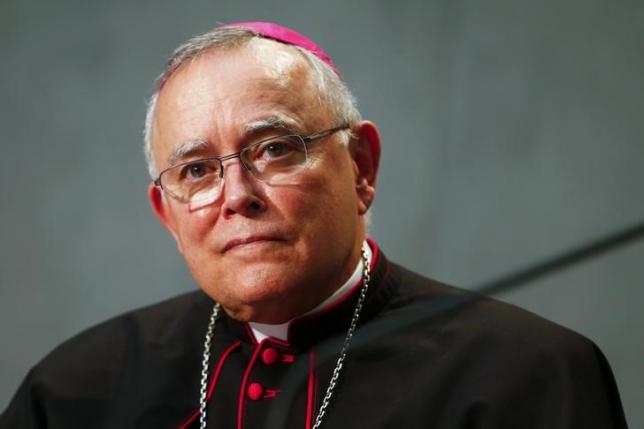 Archibishop of Philadelphia Charles Joseph Chaput attends a news conference at the Vatican September 16, 2014