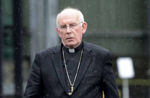 Cardinal Sean Brady leaves Banbridge Court yesterday after giving evidence in the Historical Institutional Abuse Inquiry