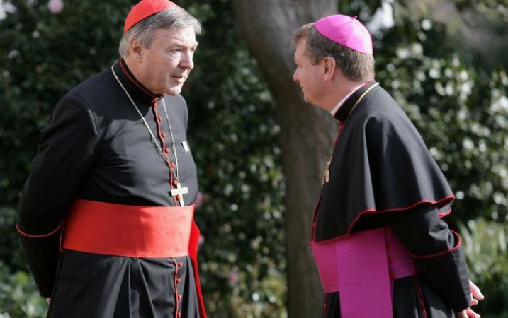Cardinal George Pell and Archbishop Anthony Fisher. (Getty)