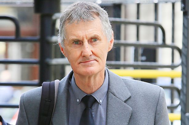 Former Archbishop of Benin, Richard Burke pictured leaving the Four Courts