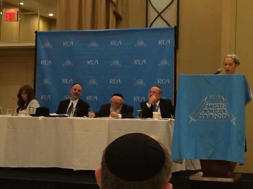 A speaker at a panel at the RCA’s recent annual convention in Tarrytown, New York. (Courtesy of RCA)