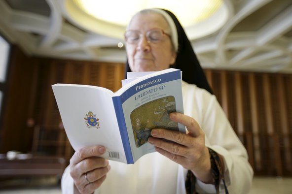In his encyclical, read by a nun at the Vatican on Thursday, Francis focused on the harm climate change poses to the poor.