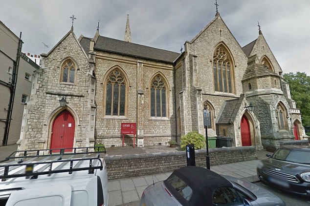 The first alleged victim, who is now aged 24, met Storey, who is now 35, when she joined St Michael’s Church in Victoria, London, (pictured) in 2002. She alleges he first raped her at his home when she was 17