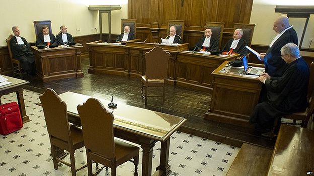 The trial opened but the accused was not there
