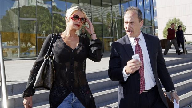 Chloe Goins (left) claims she was assaulted by Bill Cosby in 2008