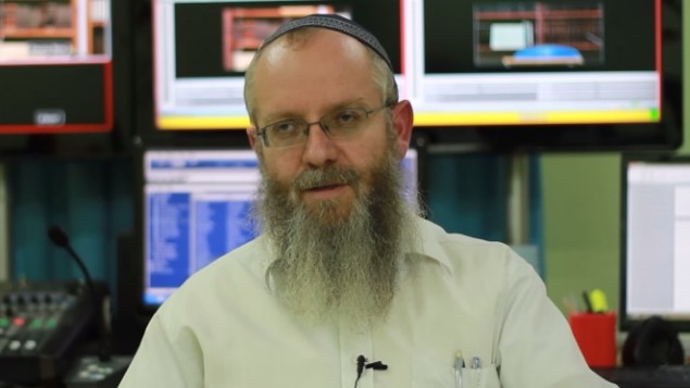 Safed Rabbi Ezra Sheinberg, accused of sexual crimes against several women. (YouTube screen capture)