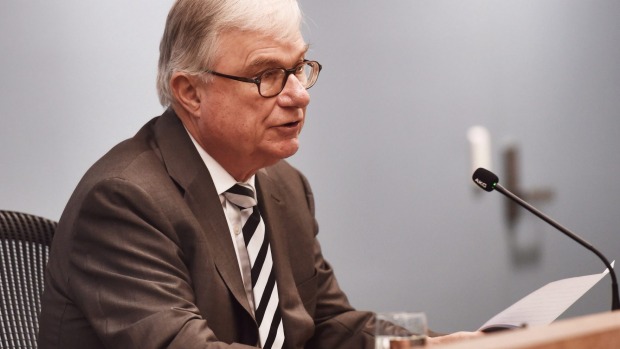 Justice Peter McClellan, Chairman of the Royal Commission into Institutional Responses to Child Sexual Abuse. Photo: Nick Moir