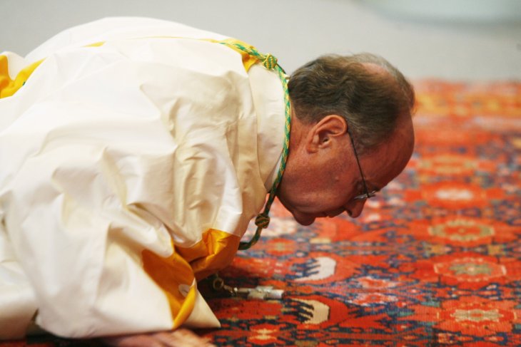 Priest Vitus Huonder, the bishop of the city of Chur, attends his installation service as Chur's new Bishop in the nearby town of Einsiedeln September 8, 2007. Huonder is now under fire following comments he made during a debate on marriage and family in late JulySteffen Schmidt/Reuters