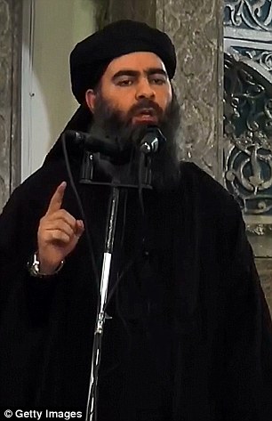 Tragic: American humanitarian worker Kayla Mueller (left) was repeatedly raped by Islamic State caliph Abu Bakr al-Baghdadi (right) before her death in Syria earlier this year, her parents have revealed