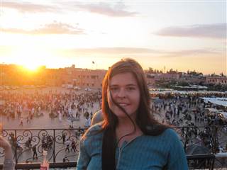 Kayla Mueller during a visit to Marrakech, Morocco. Jamal Kassi