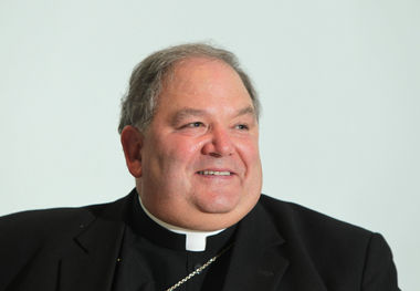 Co-Adjutor Archbishop Bernard Hebda, who is expected to replace Archbishop John J. Myers when he reaches retirement age next year, is seen at a news conference announcing his appointment to the Newark Archdiocese in September 2013. (Star-Ledger file photo)