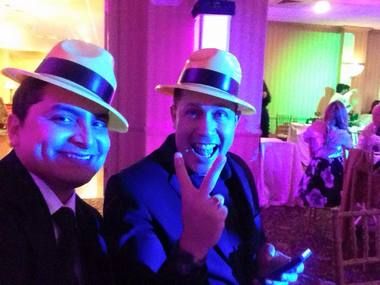 The Rev. Alex Orozco, right, poses in a photo on New Year's Eve last year with Juancho Munoz Montoya, a former seminarian at Seton Hall University and friend from Colombia. (Facebook photo)