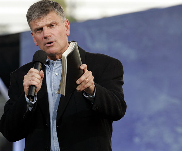 Franklin Graham Defends the Vatican's Decision to Fire Gay Priest (Photo by Stephen Chernin/Getty Images)