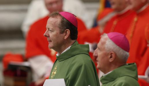Archbishop Eamon Martin arriving at the opening Mass of the Synod.