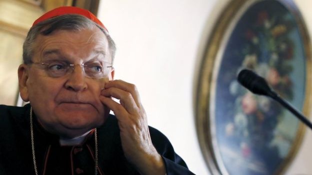 Cardinal Burke is a leading supporter of the conservative Voice of the Family group