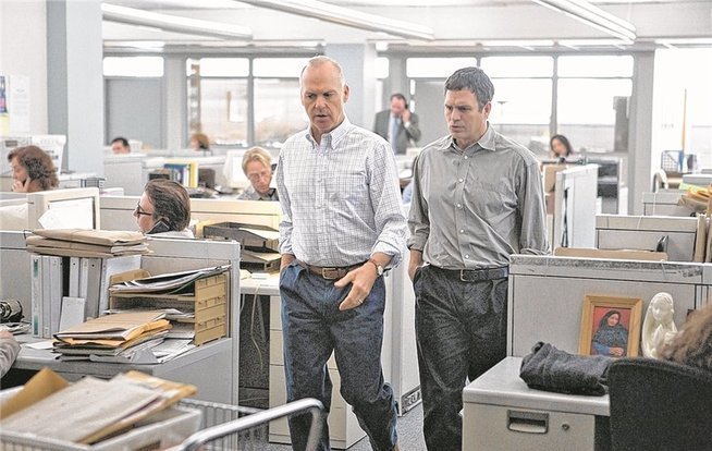 Aufdecker: Michael Keaton (links) und Mark Ruffalo spielen in "Spotlight" zwei Journalisten.