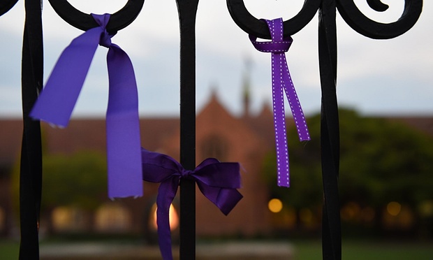 A tribute to schoolboy victims of abuse who spoke at an earlier hearing of the royal commission in Sydney. Photograph: Dan Himbrechts/AAP