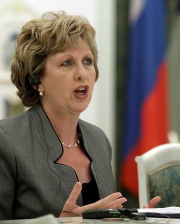 Former Irish President Mary McAleese is pictured in a 2010 photo. (CNS photo/Sergey Ponomarev, pool via EPA)