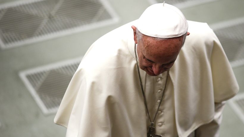 Papst Franziskus auf dem Weg zu einer Audienz im Vatikan © Max Rossi/Reuters