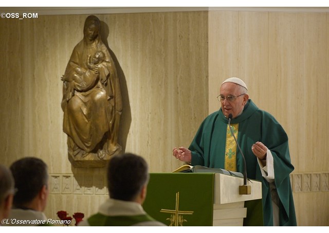 Mass at Casa Santa Marta on Friday