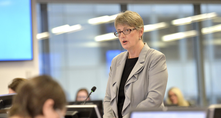 Gail Furness, Counsel Assisting at the Royal Commission into Institutional Responses to Child Sexual Abuse. AAP Image/Jeremy Piper