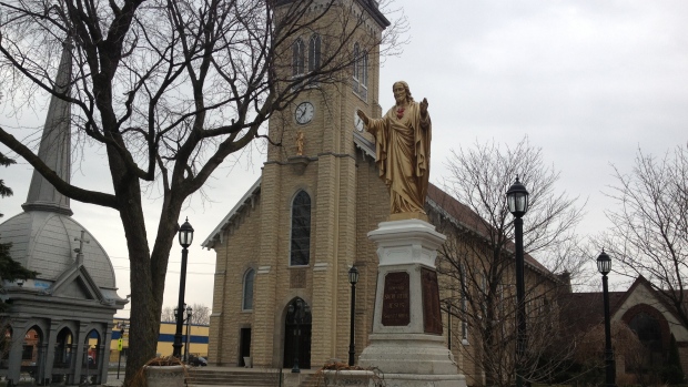 Ste. Anne church is shown in this file photo in Tecumseh, Ont., on Tuesday, April 9, 2013. (Rich Garton / CTV Windsor)
