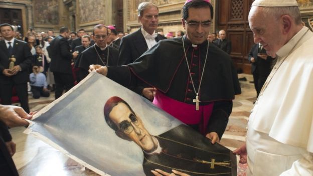 Pope Francis declared Archbishop Romero a martyr earlier this year