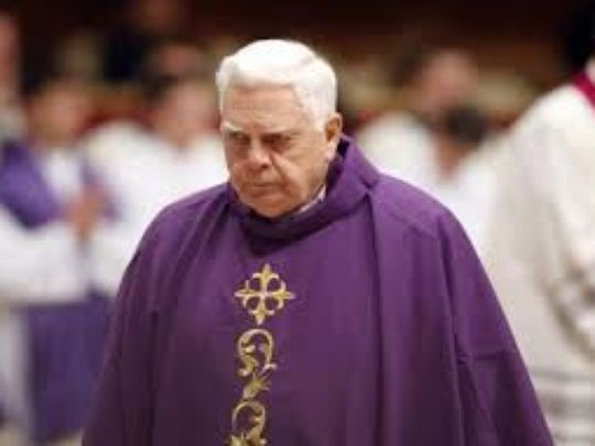 Cardinal Bernard Law is seen at a memorial Mass in 2010 in St. Peter's Basilica at the Vatican. (Photo: USA Today photo)