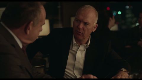 Paul Guilfoyle and Michael Keaton
